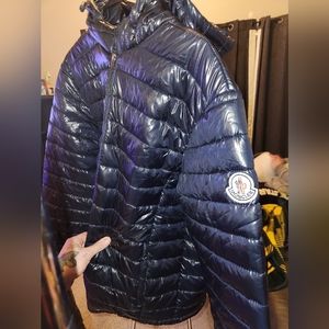 Mens XXL Moncler Jacket Navy Blue
